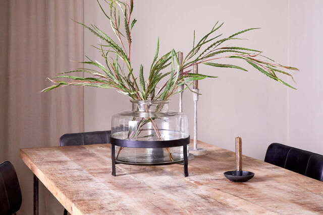 nkuku Akoro Recycled Glass Vase - Vases & Planters - One Size - Clear