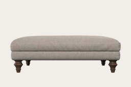 nkuku Deni Dining Footstool - Make To Order - Grand - Brera Linen Natural