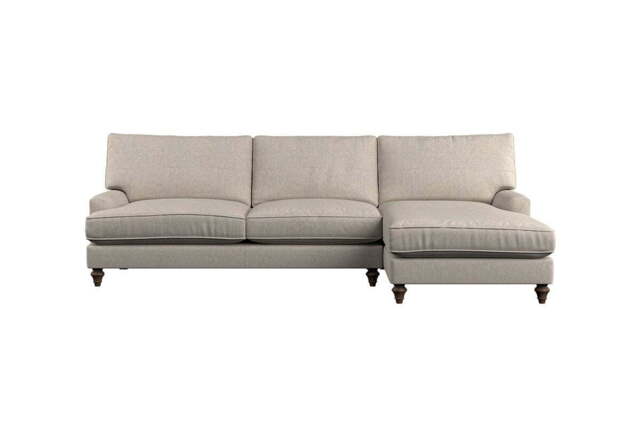 nkuku Marri Right Hand Chaise Sofa - Make To Order - Grand - Brera Linen Natural