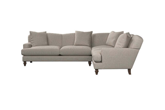 nkuku Deni Right Hand Corner Sofa - Make To Order - Super Grand - Brera Linen Natural