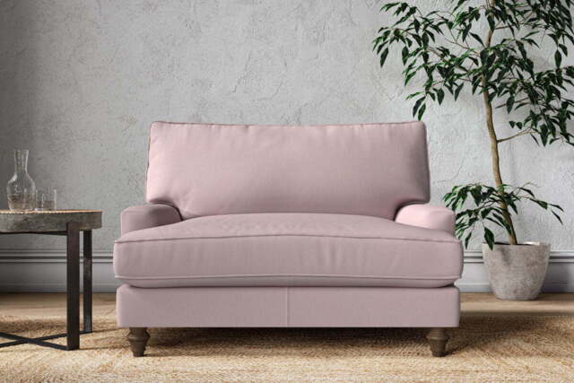 nkuku Marri Love Seat - Make To Order - One Size - Recycled Cotton Lavender