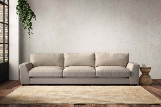 nkuku Guddu Sofa - Make To Order - Super Grand - Recycled Cotton Natural