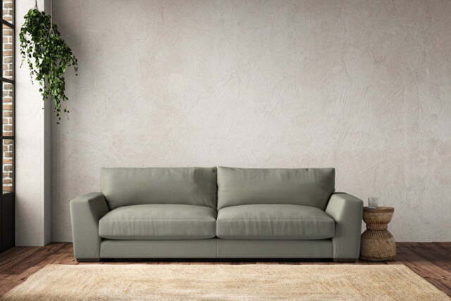 nkuku Guddu Sofa - Make To Order - Grand - Recycled Cotton Seaspray