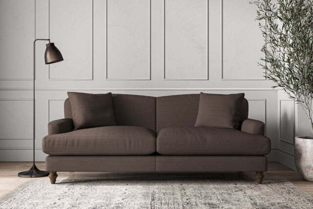 nkuku Deni Sofa - Make To Order - Large - Recycled Cotton Mocha