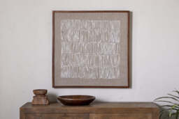 nkuku Birala Hand Stitched Wall Art - Decorative Accessories - One Size - Natural