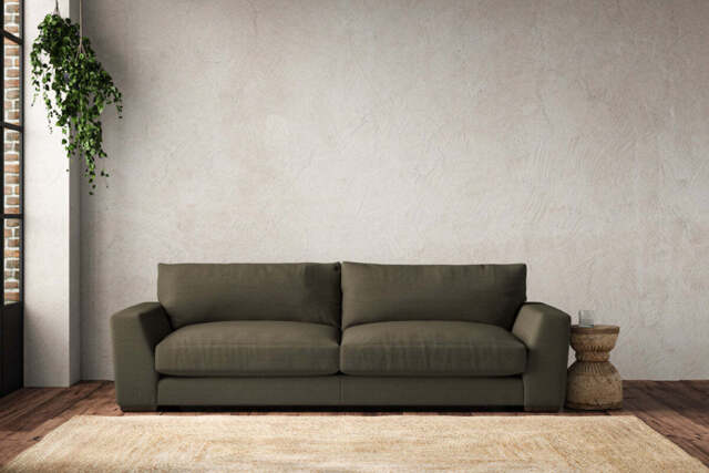 nkuku Guddu Sofa - Make To Order - Grand - Recycled Cotton Fatigue