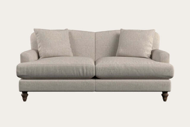 nkuku Deni Sofa - Make To Order - Medium - Brera Linen Charcoal