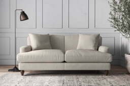 nkuku Deni Sofa - Make To Order - Medium - Brera Linen Charcoal