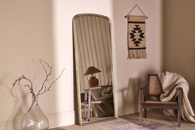 nkuku Almora Arched Mirror - Mirrors - One Size - Antique Brass