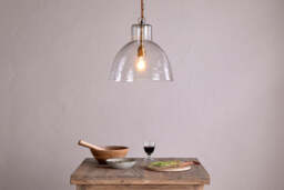 nkuku Inayah Recycled Glass Pendant - Lights - One Size - Clear