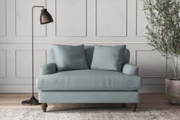 nkuku Deni Love Seat - Make To Order - Recycled Cotton Horizon - No Colour