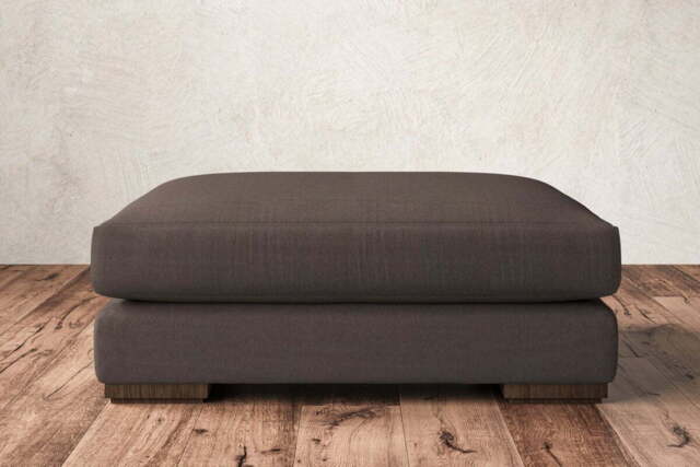 nkuku Guddu Dining Footstool - Make To Order - Grand - Recycled Cotton Mocha