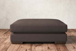 nkuku Guddu Dining Footstool - Make To Order - Grand - Recycled Cotton Mocha