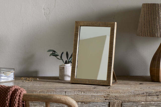 nkuku Baja Standing Mirror - Mirrors - One Size - Antique Brass