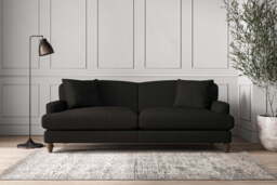 nkuku Deni Sofa - Make To Order - Grand - Brera Linen Charcoal