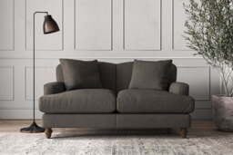 nkuku Deni Small Sofa - Make To Order - Brera Linen Granite - Brera Linen Pebble