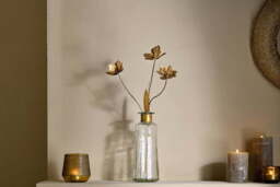 nkuku San Stem Floral - Decorative Accessories - One Size - Antique Brass
