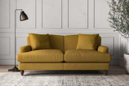 nkuku Deni Sofa - Make To Order - Medium - Recycled Cotton Ochre