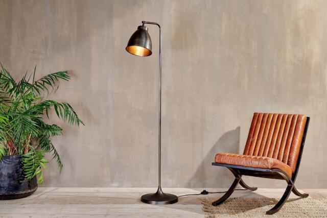 nkuku Muturi Floor Lamp - Lamps - One Size - Aged Bronze
