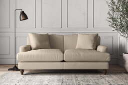 nkuku Deni Sofa - Make To Order - Medium - Recycled Cotton Stone