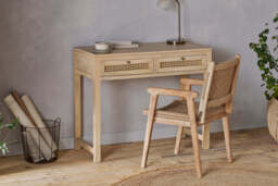 nkuku Kanz Mango Wood Writing Desk - Tables - One Size - Natural