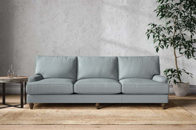 nkuku Marri Sofa - Make To Order - Super Grand - Recycled Cotton Horizon