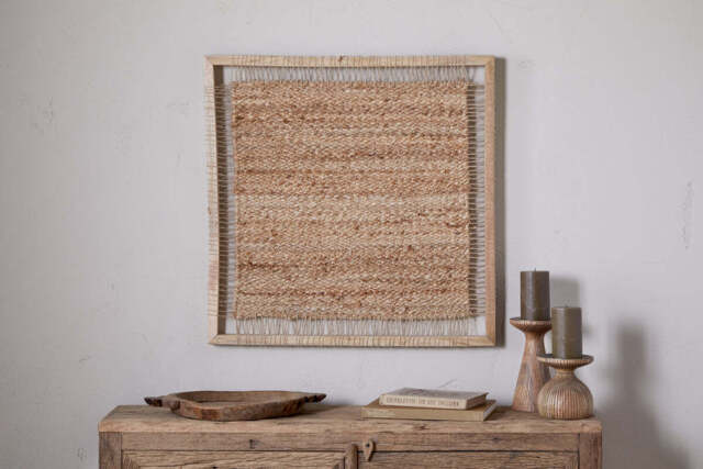 nkuku Pemali Woven Jute Wall Art - Decorative Accessories - One Size - Natural