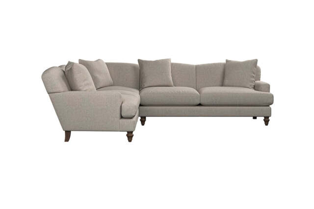 nkuku Deni Left Hand Corner Sofa - Make To Order - Super Grand - Brera Linen Natural