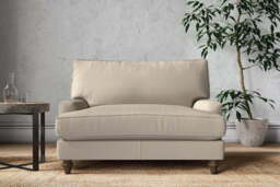 nkuku Marri Love Seat - Make To Order - Recycled Cotton Stone - No Colour