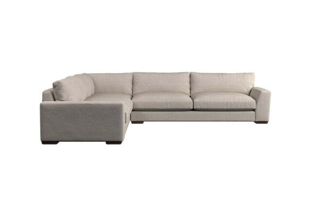 nkuku Guddu Left Hand Corner Sofa - Make To Order - Grand - Brera Linen Natural