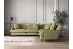 nkuku Deni Corner Sofa - Make To Order - Grand - Brera Linen Sage