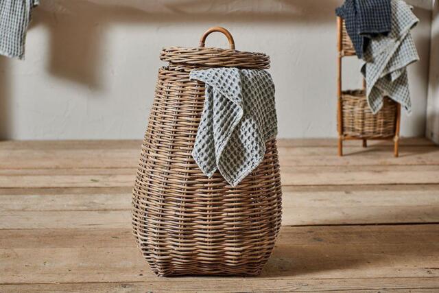 nkuku Amandi Rattan Laundry Bin - Storage - One Size - Natural