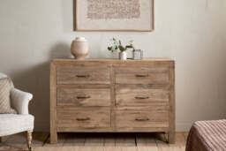nkuku Iya Reclaimed Wood Chest Of Drawers - Bedroom Furniture - Large - Natural