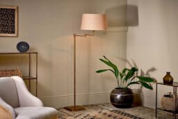 nkuku Kara Floor Lamp - Lamps - One Size - Brass