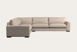 nkuku Guddu Left Hand Corner Sofa - Make To Order - Grand - Recycled Cotton Natural