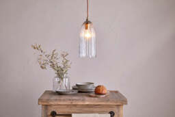nkuku Lumina Recycled Glass Pendant - Lights - One Size - Clear