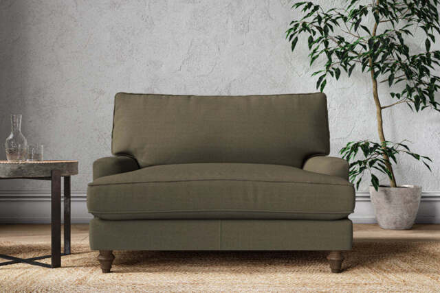 nkuku Marri Love Seat - Make To Order - One Size - Recycled Cotton Fatigue