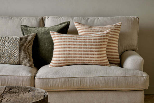 nkuku Sanval Wool Cushion Cover - Textiles - Rust - 50 x 50 cm
