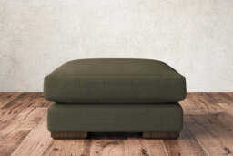 nkuku Guddu Dining Footstool - Make To Order - Medium - Recycled Cotton Moss