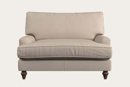 nkuku Marri Love Seat - Make To Order - Recycled Cotton Natural - No Colour