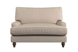 nkuku Marri Love Seat - Make To Order - Recycled Cotton Natural - No Colour