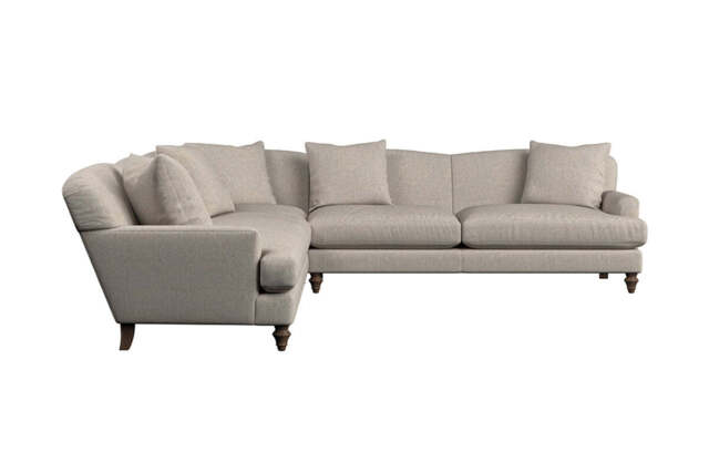 nkuku Deni Corner Sofa - Make To Order - Grand - Brera Linen Natural