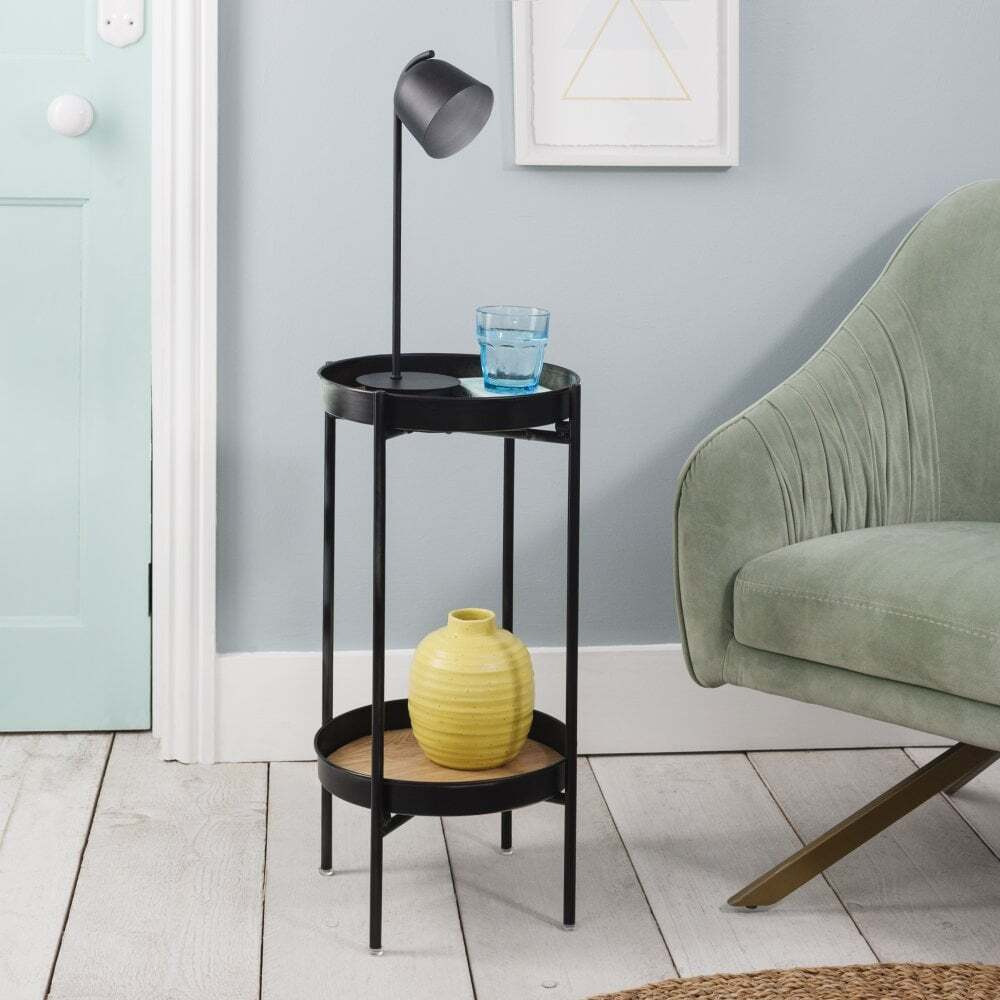 "Solna Small Side Table in Black "