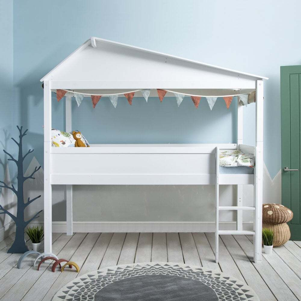 "Inka Treehouse Cabin bed in White "