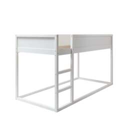 Lykke Midsleeper Cabin Bed Reversible with Straight Ladder in Classic White - thumbnail 6