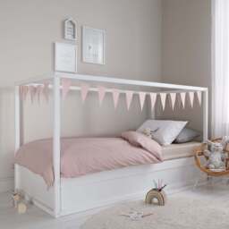 Lykke Midsleeper Cabin Bed Reversible with Straight Ladder in Classic White - thumbnail 2