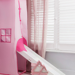 Moro Cabin Bed Midsleeper with Pink Package & Slide in Classic White - thumbnail 5