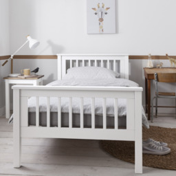 Hampshire Single Bed Frame in Classic White - thumbnail 3