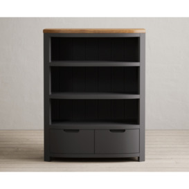 Bradwell Oak and Charcoal Painted Small Bookcase