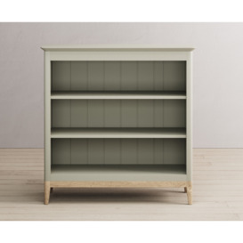 Ancona Oak and Soft Green Painted Small Bookcase